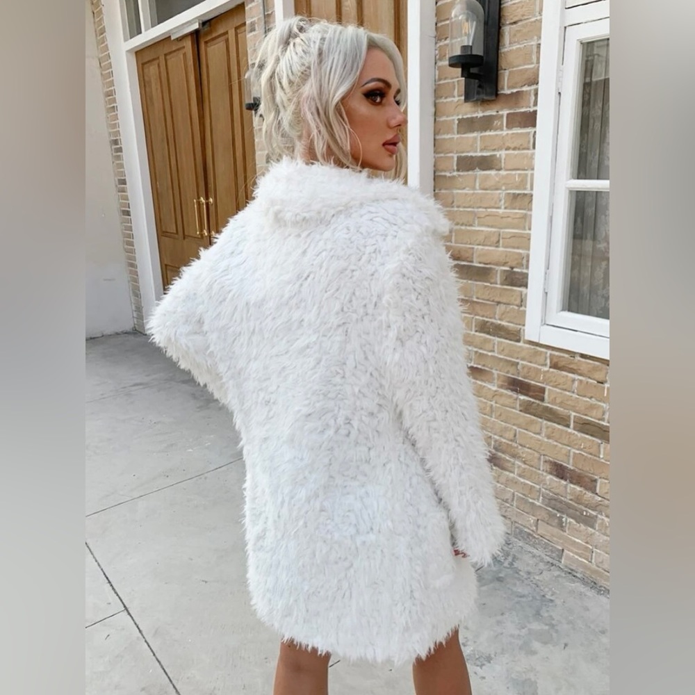 White fur jacket - Picture 2 of 2